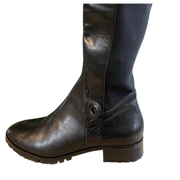 Karl Lagerfeld Paris Over-The-Knee Leather Riding Equestrian Boots Size 8 - Picture 2 of 9